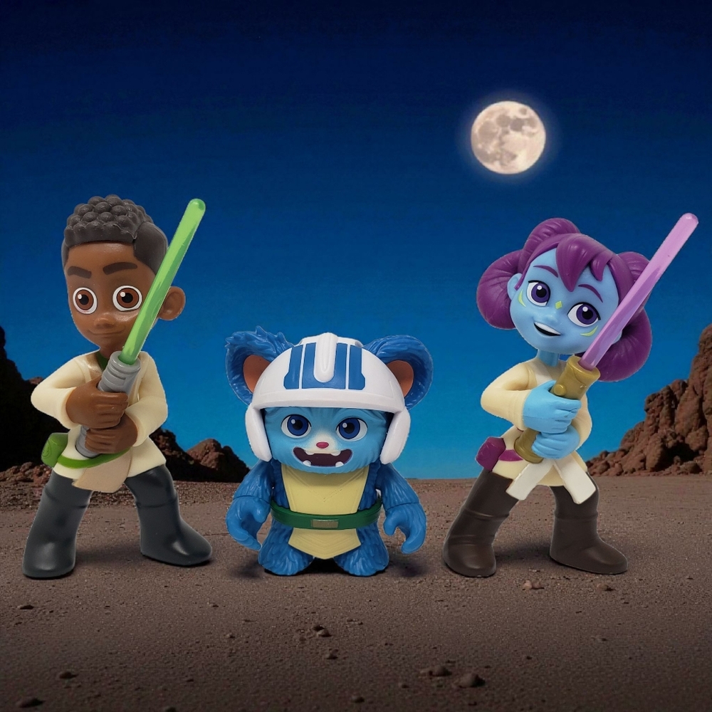 Disney Adventures of a Young Jedi Star Wars Toy Lot of 3